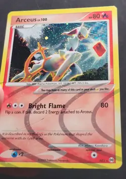 Arceus (AR3) Platinum Arceus - Pokemon TCG 2009 Holo Rare - MP - Image 2