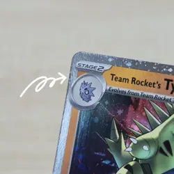 POKEMON CENTER MP Team Rocket's Tyranitar 096/182 Promo Destined Stamed Holo - Image 2