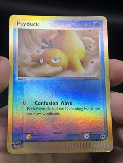 Psyduck 73/100 Reverse Holo Pokemon Sandstorm TCG English E Series LP - Image 3