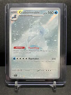 Crabominable 149/142 IR Illustration Rare Holo Pokemon 2024 Stellar Crown NM - Image 1