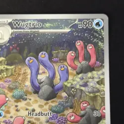 Wugtrio 224/091 Illustration Rare SV: Paldean Fates Holo Pokemon TCG English - Image 4