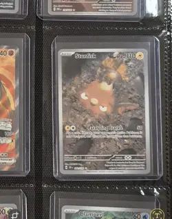 Pokemon Stunfisk 2024 Illustration Surging Sparks 202/191 Near Mint Condition - Image 3