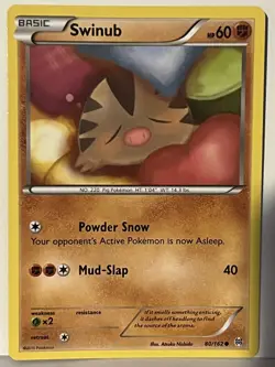 Swinub 80/162 XY - BREAKthrough NM Pokemon Fast Shipping - Image 1