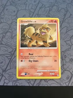 Pokemon: Growlithe #89/132 Secret Wonders Non-holo 2007 Vintage - LP - G49 - Image 1