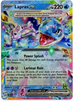 Pokemon - Stellar Crown Lapras ex 32/142 NM - Image 1