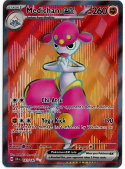 Pokemon - Stellar Crown Medicham ex 161/142 NM - Image 1