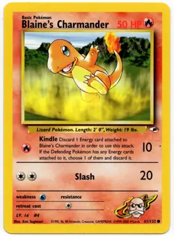 Pokemon - Gym Heroes Blaine's Charmander 61/132 LP - Image 1