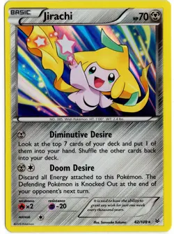 Pokemon - XY Roaring Skies Jirachi 42/108 NM - Image 1