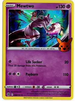 Pokemon - Trick or Trade 2022 Holo Mewtwo 056/172 NM - Image 1