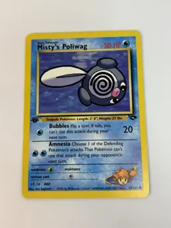 Pokemon 1st Edition Misty's Poliwag 89/132 Gym Challenge Regular - Image 1