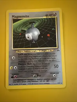 Magnemite 7/75 Neo Discovery Holo Rare Pokemon TCG Vintage WOTC 2001 LP - Image 1