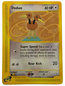 Doduo - Aquapolis 73/147 2002 - E Reader - Pokemon TCG - WOTC - NM - Image 1