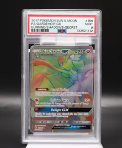 Pokemon 2017 Sun & Moon Burning Shadows FA Gardevoir GX #140/147 PSA 9 Mint - Image 1