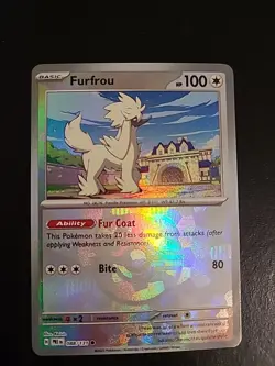 Furfrou 088/131 - (Master Ball) - Reverse Holo Pokemon Prismatic Evolutions NM - Image 1