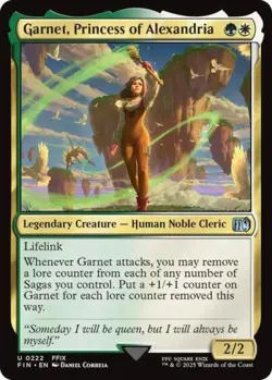~ Garnet, Princess of Alexandria ~ NM Foil ~ UB: FINAL FANTASY ~ MTG ~ - Image 1