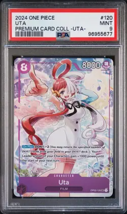 One Piece Premium Card Collection Uta #P-031 Promo - PSA 9 - Image 1