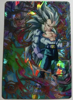 Carte Dragon Ball Heroes AF Super Battle Card 623 DBAF Carddass SSJ5 Vegeta CCG - Image 1