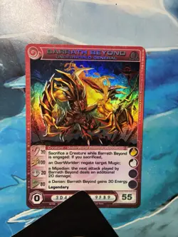 Barrath Beyond UW General MAX 100 P! Forged Unity Super Rare Chaotic TCG Card NM - Image 1