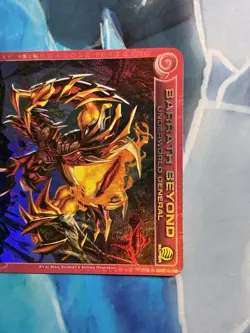 Barrath Beyond UW General MAX 100 P! Forged Unity Super Rare Chaotic TCG Card NM - Image 2