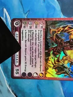 Barrath Beyond UW General MAX 100 P! Forged Unity Super Rare Chaotic TCG Card NM - Image 3