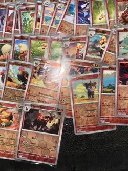 200+ Pokemon Reverse Holo Foil Card Lot Fire Energy Type Charmander Vulpix Magby - Image 5