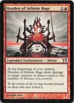 Honden of Infinite Rage U Champions of Kamigawa 172 - LP MTG - Image 1