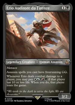 Ezio Auditore da Firenze - Foil Etched Assassin's Creed NM MTG - Image 1