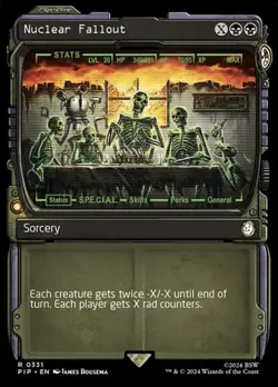 Nuclear Fallout - Foil Showcase PIP NM MTG - Image 1