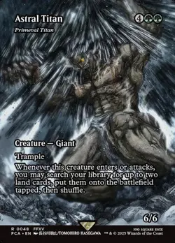 Primeval Titan "Astral Titan" - Foil Showcase FCA NM MTG - Image 1