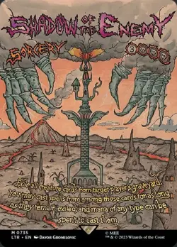Shadow of the Enemy (#735) - Foil Extended Art LTR NM MTG - Image 1