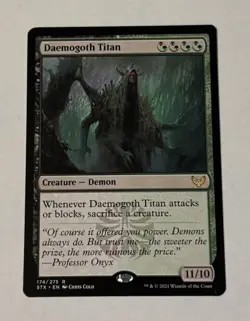 MTG Daemogoth Titan - Strixhaven: School of Mages NM - Image 1