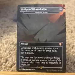 Bridge Of Khazad-dum (Ensnaring Bridge) Extended Art Regular M0350 MTG(LTC) - Image 1