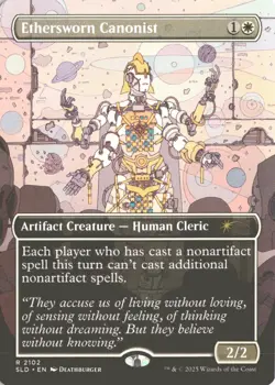 MTG Ethersworn Canonist (2102) *Non-Foil* Borderless Secret Lair: Deathburger NM - Image 1