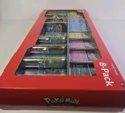 Pokemon TCG Costco Prismatic Evolutions 8-Pack Mini Tins SV8.5 Factory Sealed - Image 4