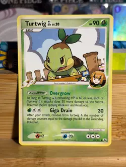 Turtwig GL 85/111 Rising Rivals Unlimited Vintage Pokemon TCG Lightly Played - Image 1