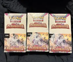 Pokemon Paldea Evolved Half Booster Box X3 - Factory Sealed! - Image 1