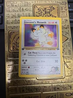 Giovanni's Meowth - 74/132 Gym Challenge - Common 1st Ed - LP - Pokemon - Image 1