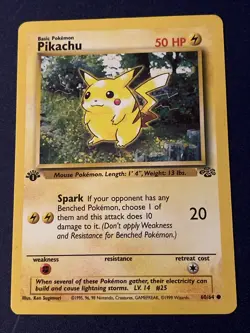 Pokemon TCG Pikachu Jungle 60/64 Regular 1st Edition Common - Image 1