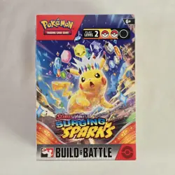 Pokemon Scarlet and Violet Surging Sparks Build and Battle Box [SV08] NEW SEALED - Image 1