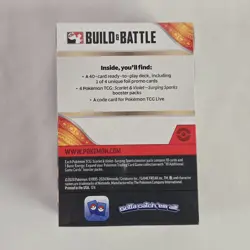 Pokemon Scarlet and Violet Surging Sparks Build and Battle Box [SV08] NEW SEALED - Image 3