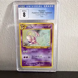 Espeon 2000 Japanese Holo CGC 8 - Crossing the Ruins - Vintage Pokemon - Image 1