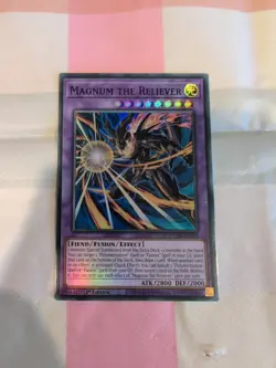 YUGIOH DUNE-EN036 Magnum the Reliever Super Rare 1st Edition NM - Image 1