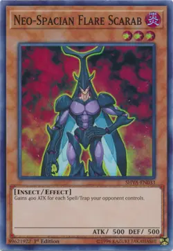 1x (NM) Neo-Spacian Flare Scarab - SHVA-EN033 - Super Rare - 1st Edition YuGiOh - Image 1