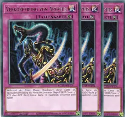 yugioh 3x Verkorperung von Apophis MZTM-DE104 RARE 1AUFLAGE DEUTSCH - Image 1