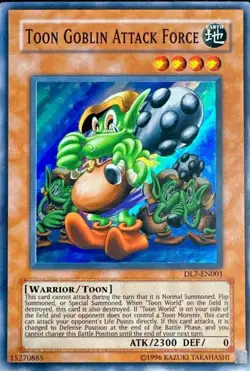 Toon Goblin Attack Force super rare DL7-EN001 Yugioh - Image 1