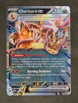 Charizard ex 196 Pokemon TCG Promo SV: Scarlet & Violet Promo Cards Near Mint - Image 1