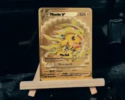 🔥🔥Pokemon Pikachu V Gold Metal Collectable Card🔥🔥 - Image 1