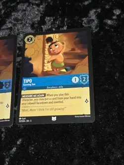 2 Total- Disney Lorcana Tipo Growing Son 1× Cold Foil Card + 1× Non Foil 157/204 - Image 3