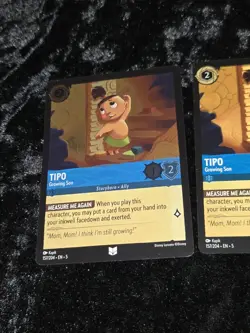 2 Total- Disney Lorcana Tipo Growing Son 1× Cold Foil Card + 1× Non Foil 157/204 - Image 4