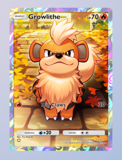 (Digital Card) Growlithe Full-Art 1?, Pokemon TCG Pocket, English - Image 1